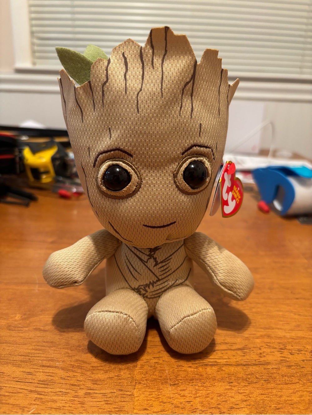 TY Beanie Baby 7" GROOT Marvel Guardians of the Galaxy Plush w/ MWMTs Heart Tags